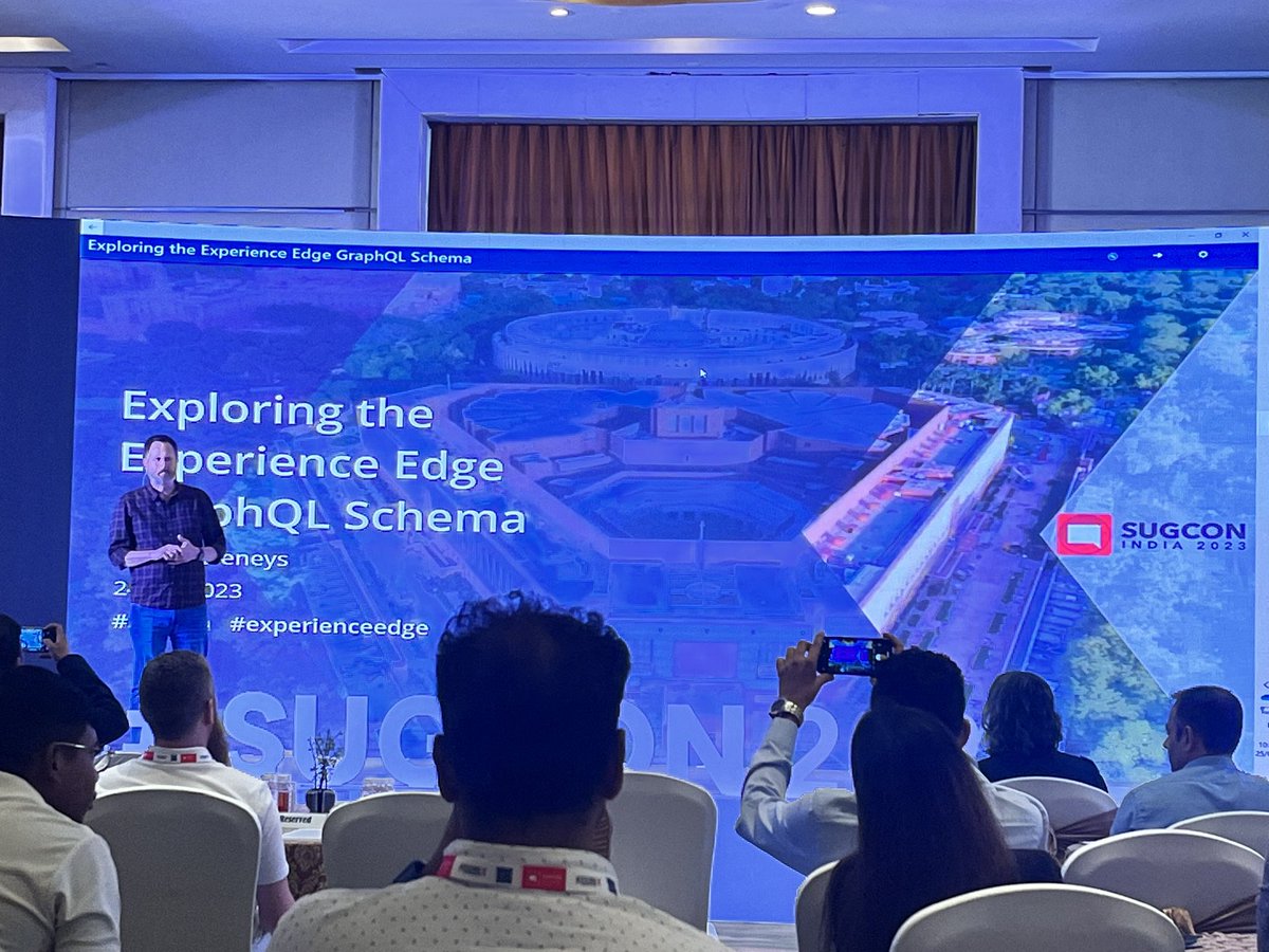 Second day next session session started on “Exploring the Experience Edge GraphQL Schema” by Alistair
#sugcon #SUGCONIndia #sitecore #sitecorecommunity