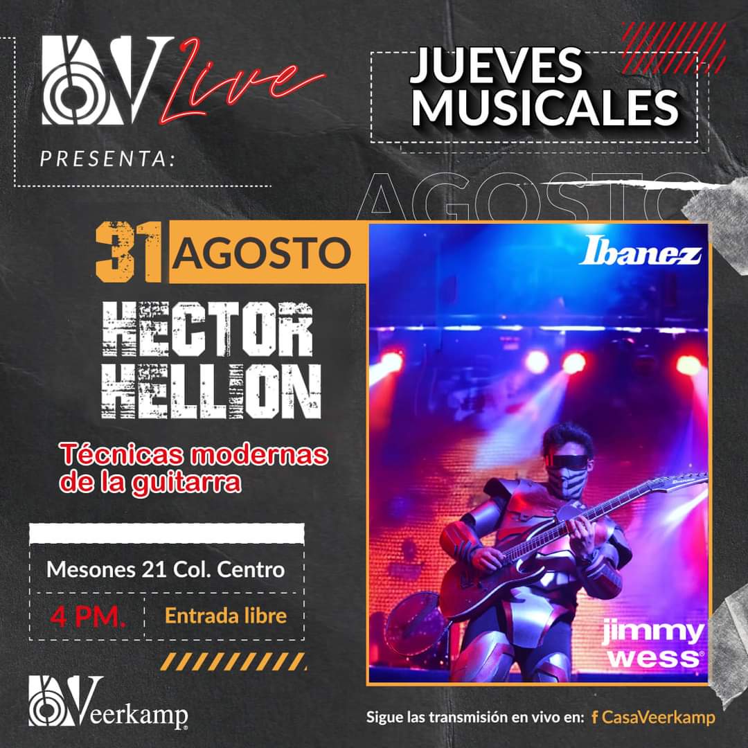 🤘🏽⚡Atento aviso ⚡🤘🏽
<a href="/veerkamp/">Grupo Veerkamp Música</a> presenta a: #HectorHellion en CDMX.

🔥 #EntradaLibre 🔥
