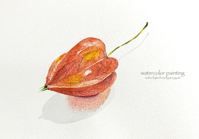 はい完成。 #Watercolor #スケッチ #水彩画 #水彩画ワークショップ #京都の絵画教室 #淡彩略画 #透明水彩 #京都水彩画塾 #藤田わへい #新規塾生募集中