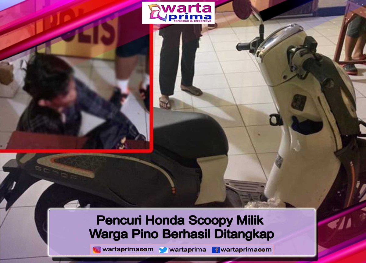 WartaPrima's tweet photo. Pencuri Honda Scoopy Milik Warga Pino Berhasil Ditangkap
https://t.co/ugGydNhYqa
#wartaprima #indonesia #bengkulu #mediasiber #mediaonline #pencurimotor #polsekpino https://t.co/ksV815LIHR