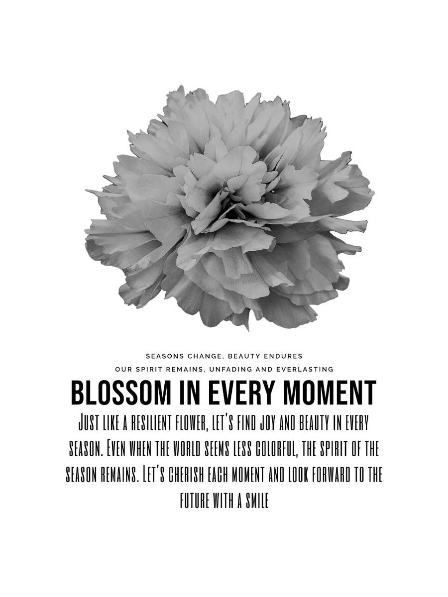 ecoartique's tweet photo. Blossom in Every Moment with this monochrome peony design T-shirt. A message to enjoy the changes of the seasons and find beauty and joy. #Blossom #designTshirt https://t.co/Tne4VFRz34