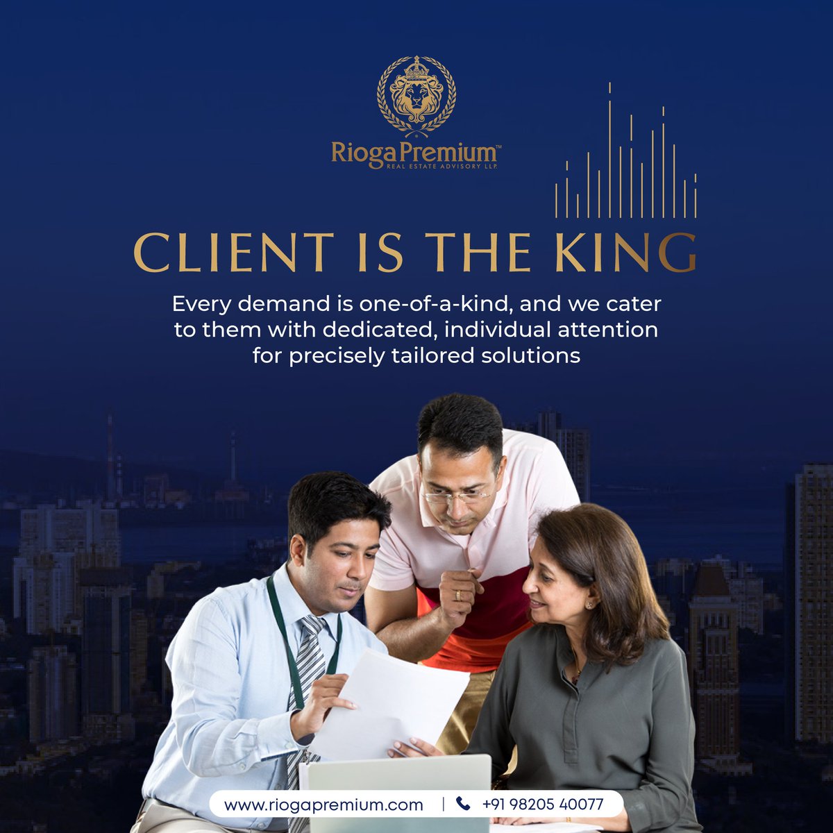 Rioga_Premium's tweet image. At Rioga Premium, we believe in treating our clients like royalty. 
Every requirement is unique, and we dedicate individual attention to deliver tailored propositions fit for a king or queen. 
Contact our advisor today at +91 9820540077 and get a regal treatment.

#MumbaiProjects