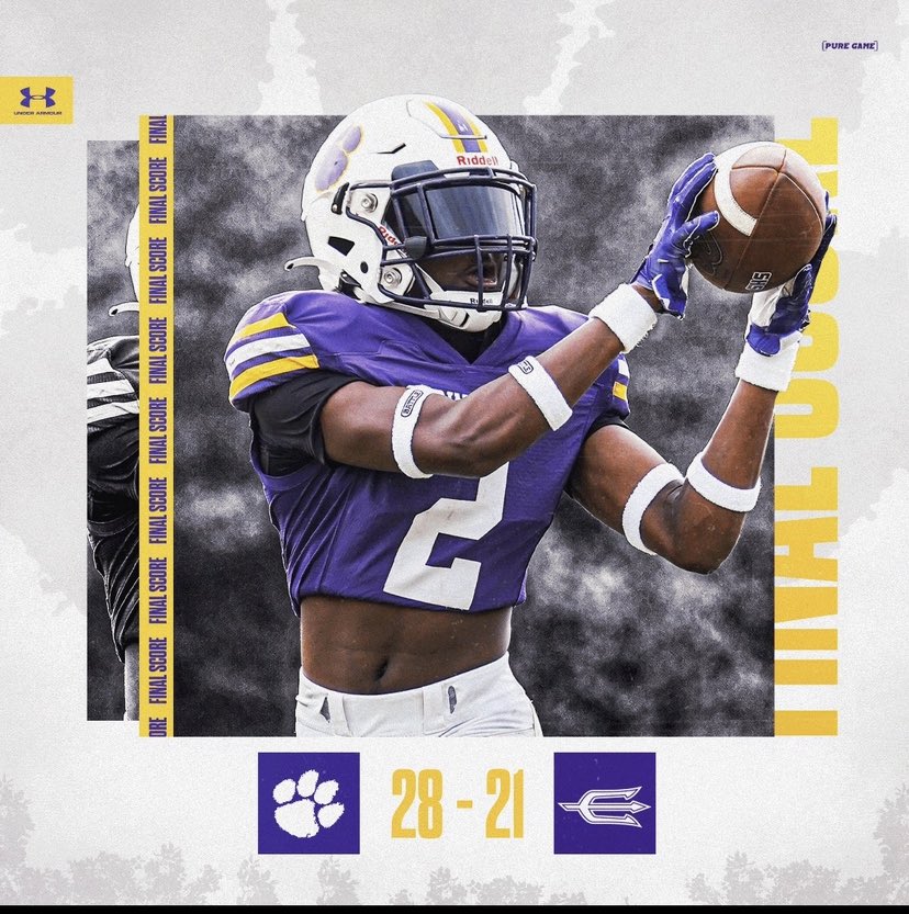 HUGE win for the tigers to start the season 1-0!! Jake Connor rushed for 2 TDs and throws a 3rd to Noel Cox! Mahlon Alverson put the game away with a rushing TD in the 4th quarter! #tigercode