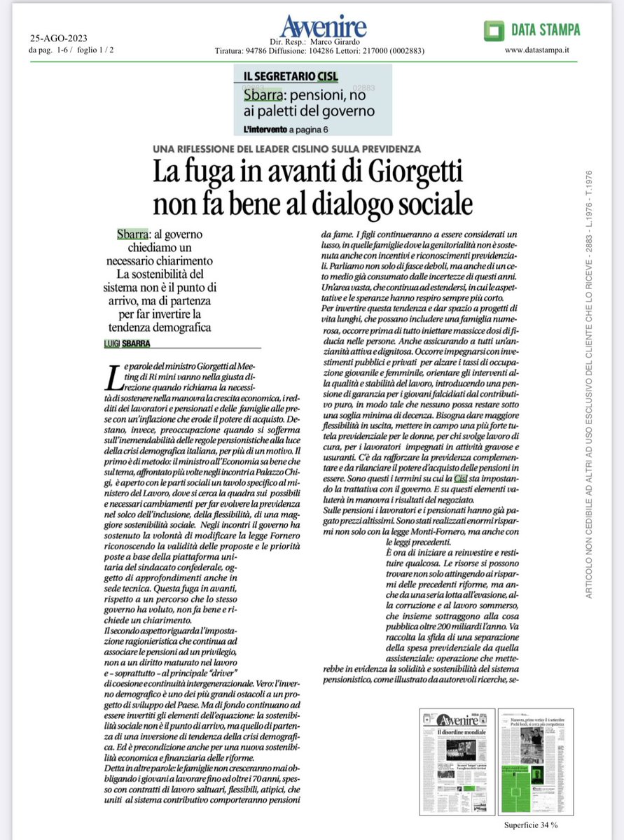 CISL Nazionale tweet media