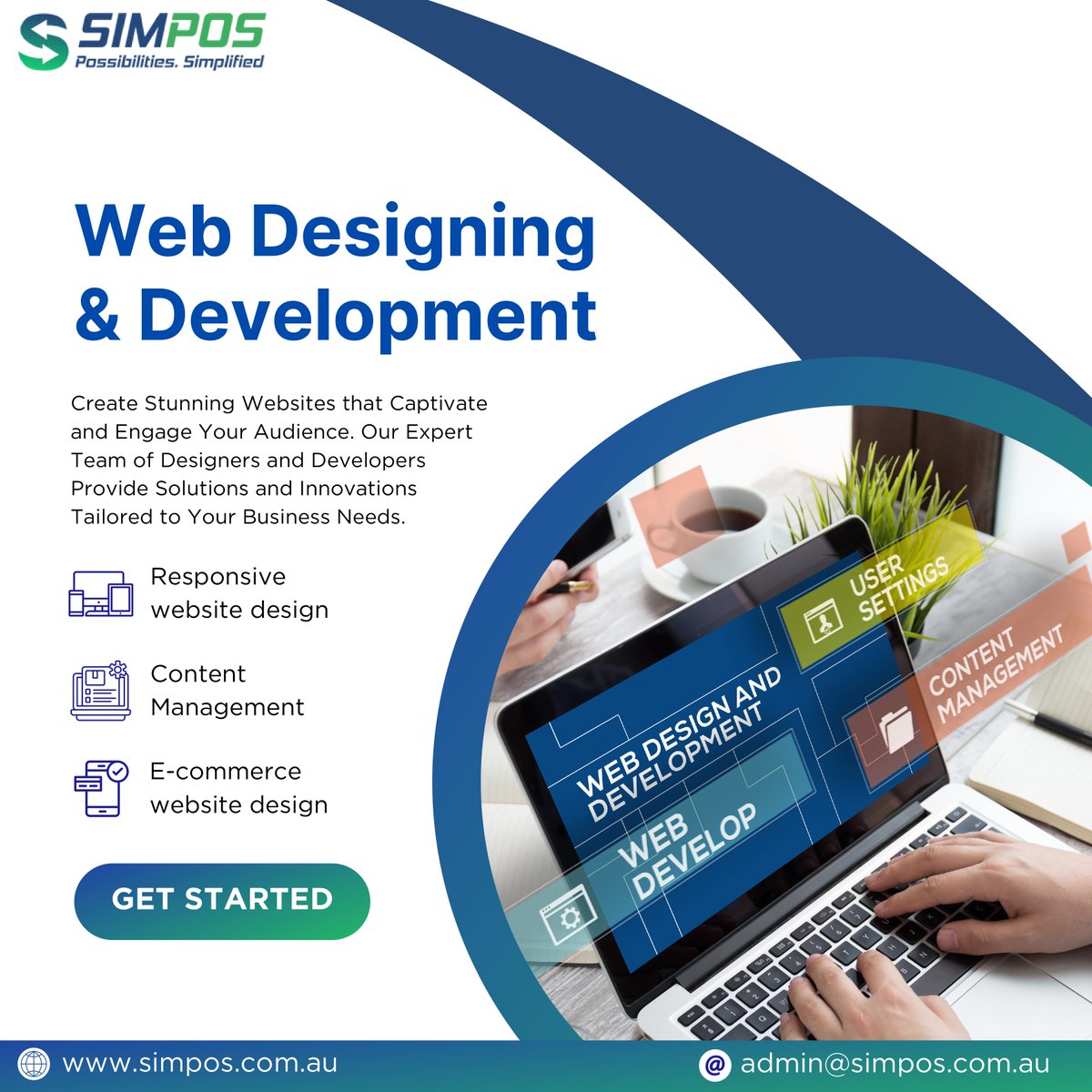 simposptyltd's tweet photo. Simpos is a leading Website Design Company in Australia. Our expertise lies in creating websites according to our clients vision and requirements.
Visit us for more information-> https://t.co/KD9B15zeYR
#DotNet #webdesign #javascript #html #php #code #australia #software #web https://t.co/m8FqwPmclI