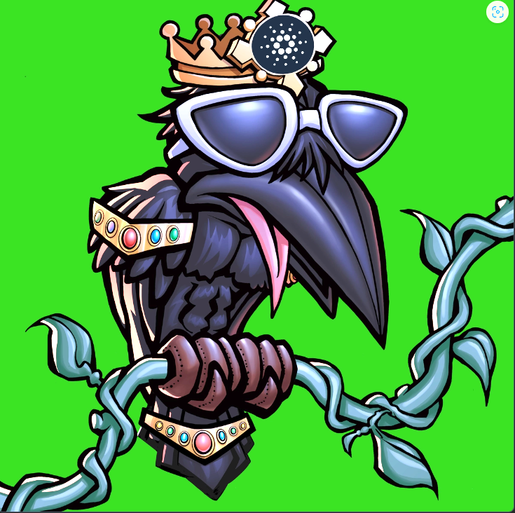 cryptochef87's tweet image. One of my Favorite Murder of Crows NFT's. The Kind of crypto, sooner than you think. "Building slowly but strong, riding that vine up!"  #MurderOfCrows #MOC #CrowYourCoins @jasonappleton