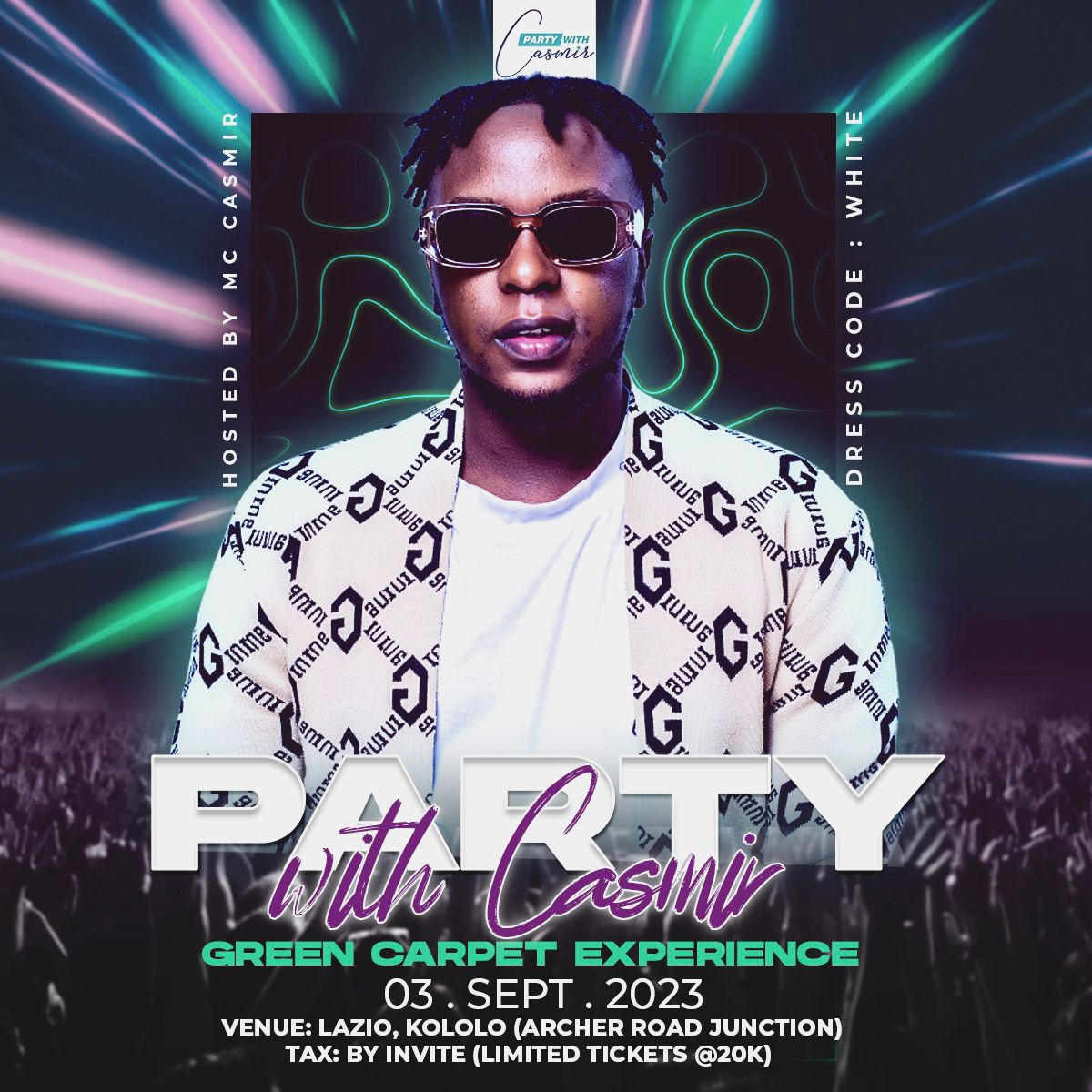 The day is getting closer 🤭🤭🔥🔥🔥🔥🔥get urself a ticket immediately coz 3rd September will ask for water 💦💦💦🔥🔥🔥🔥all is happening at Lazio 😊♥️
#greenpartyexperience 
#partywithcasmir