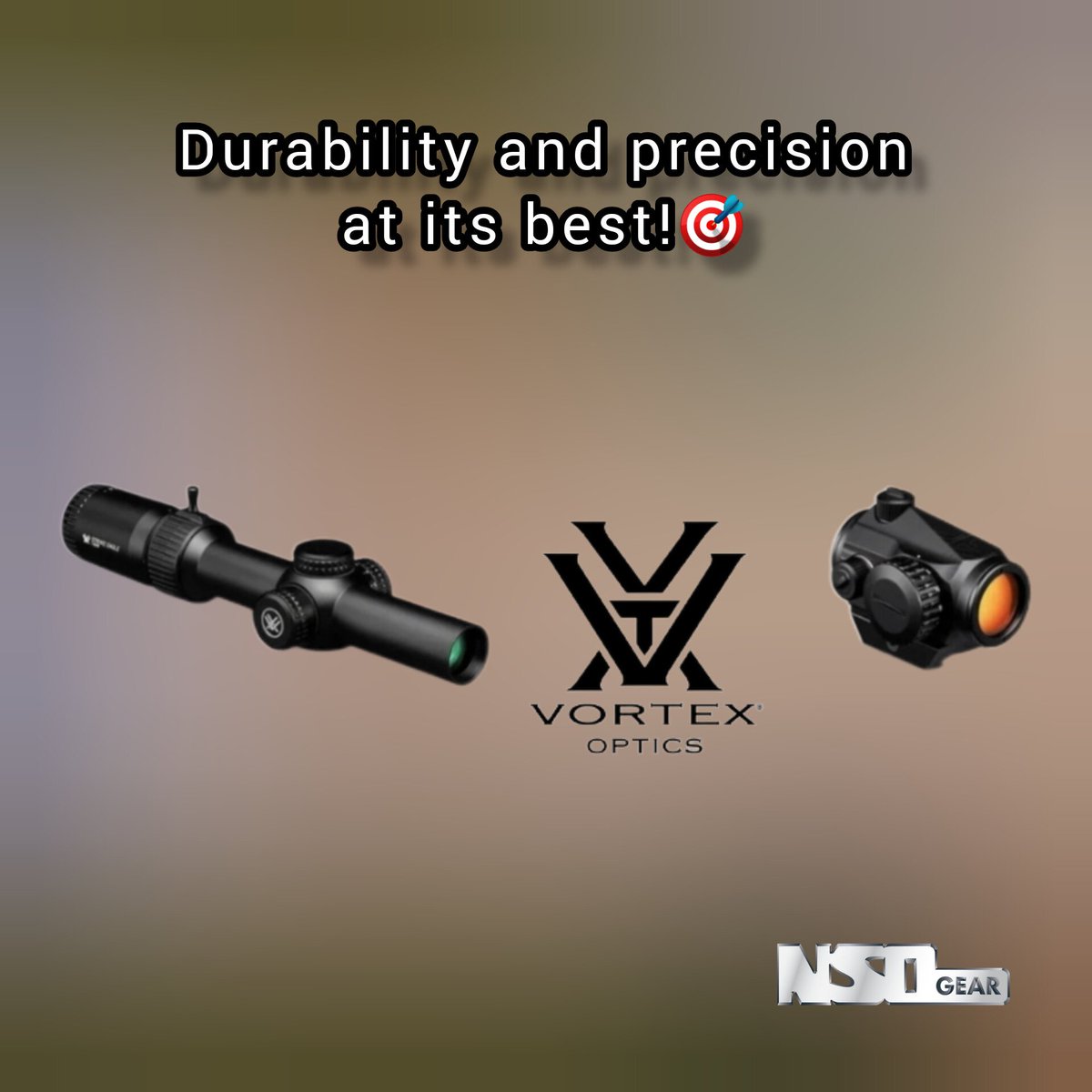 NsoGear's tweet image. Precision meets Durability: Elevate your game with Vortex Optics. 🛡️ 
Unleash unrivaled clarity, unyielding strength, and the power of precision in every view. Your adventure starts here!

 #PrecisionUnleashed #VortexOptics #ElevateYourView