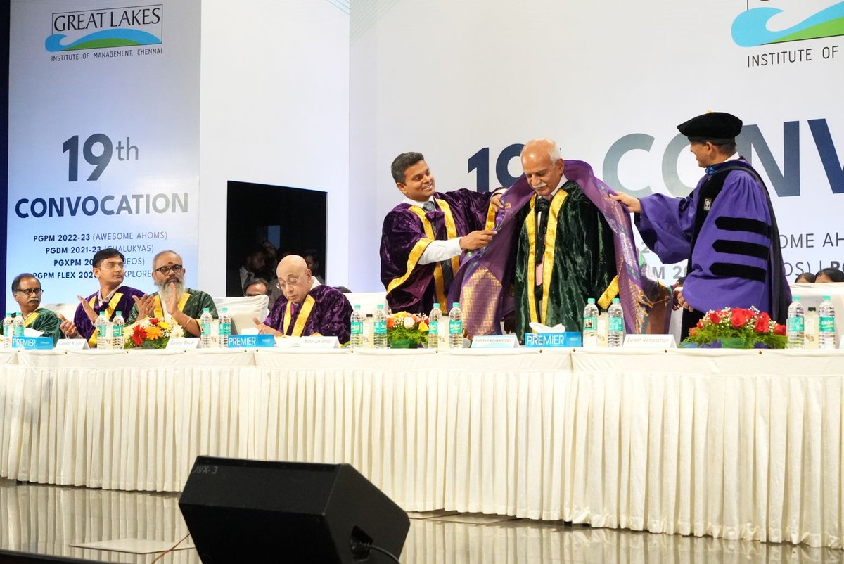 GreatLakes_MBA's tweet photo. Turning tassels and chasing dreams. 🎓
Celebrating the end of one journey and the start of a new chapter.

Congratulations to our all graduates from the 2023 batches!

#ConvocationJoy #convocation2023 #greatlakeschennai https://t.co/PYdgoP2WbU
