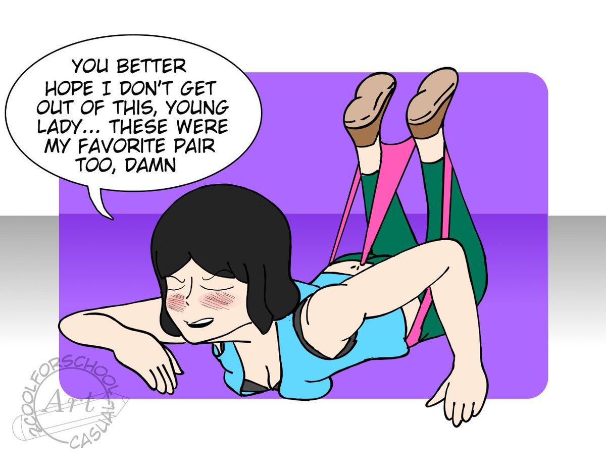 ThArtCasual1's tweet photo. Cathy is only delaying the inevitable punishment. But she isn't one to make good decisions, is she?
#wedgie #jocklock #oc #milf #daughter #artcasual #2cfs https://t.co/GmQ7ASTvS8