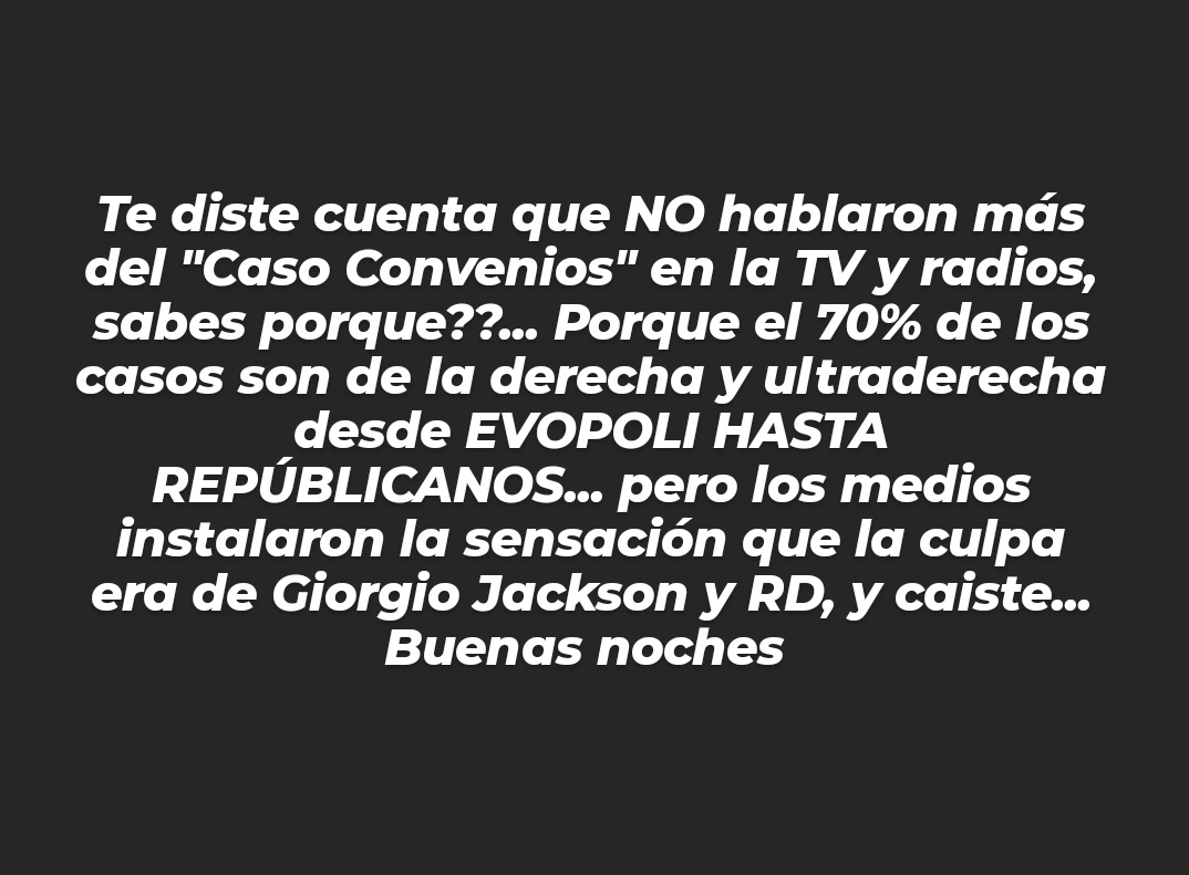 gmclgm_gm's tweet photo. Así es, clarito... , BUENAS NOCHES 

#TheLulosShow #CasoConvenios #50AnosDelGolpe https://t.co/vd1ksozfNV