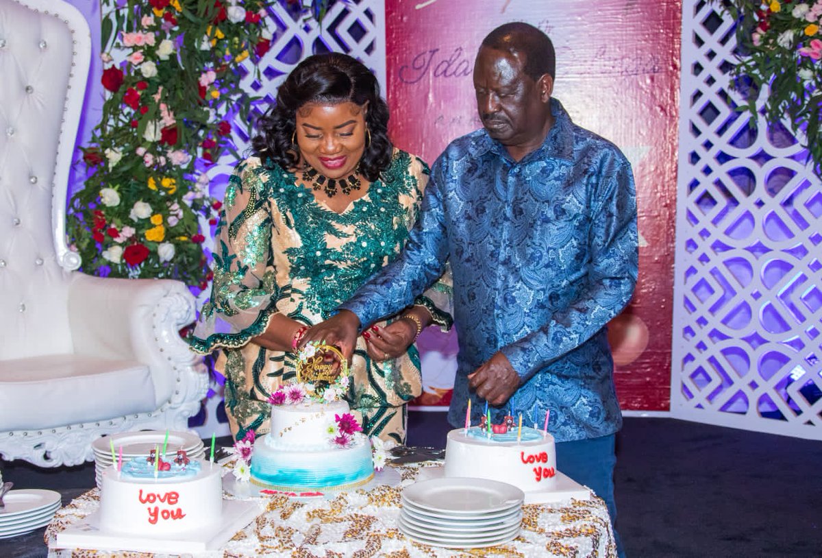 Akbas_Media's tweet photo. Azimio Leader Raila Odinga celebrates Dr. Ida Odinga's Birthday and their  50th Wedding Anniversary https://t.co/th8mDhuefJ