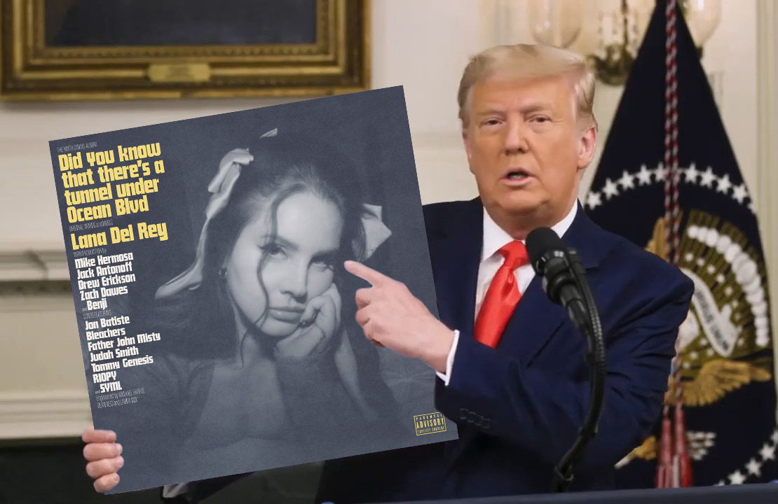 TrumpAlbum's tweet photo. Lana del Rey - Did You Know That There's a Tunnel Under Ocean Blvd https://t.co/FBy38okyaE