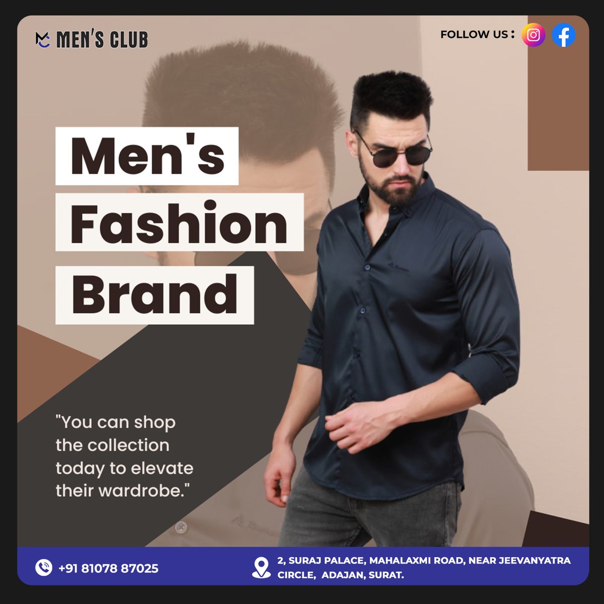MadhavRajp9657's tweet image. Experience the Pinnacle of Men's Fashion with Our Trending High-Quality Shirt Collection at Men's Club! 🕶️ From Timeless Classics to Contemporary Styles, We've Got You Covered. 💯 Elevate Your Wardrobe Game Today! #MensFashionMastery #QualityThreads #TrendingStyles 🌟👔🔥