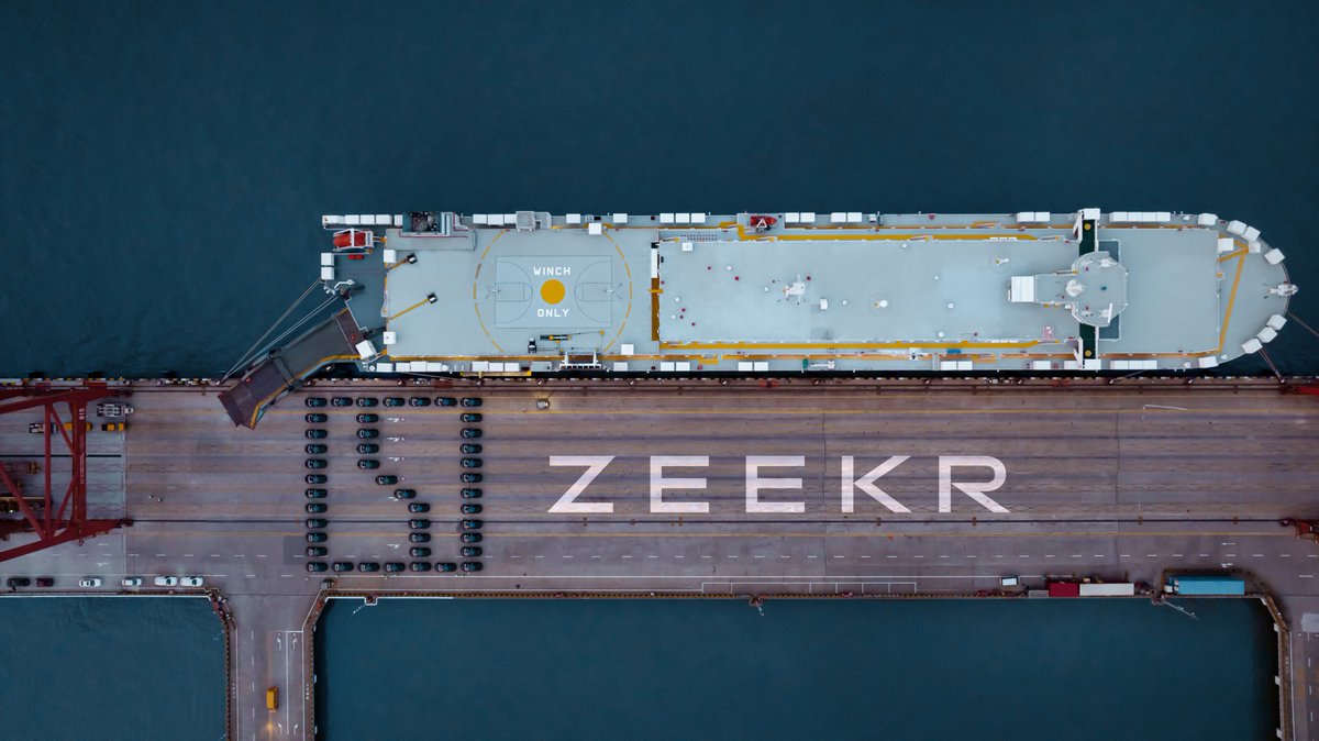 guixingren's tweet photo. @ZEEKRGlobal announced the 1st batch of 001, the 1st exported model, is off to the Netherlands today. This marks the start of Zeekr's international expansion. Deliveries of Zeekr 001 will begin in Sweden and the Netherlands this year, expanding to 6 countries by 2024 &amp; 8 in 2025. https://t.co/DhfrfBUMIz