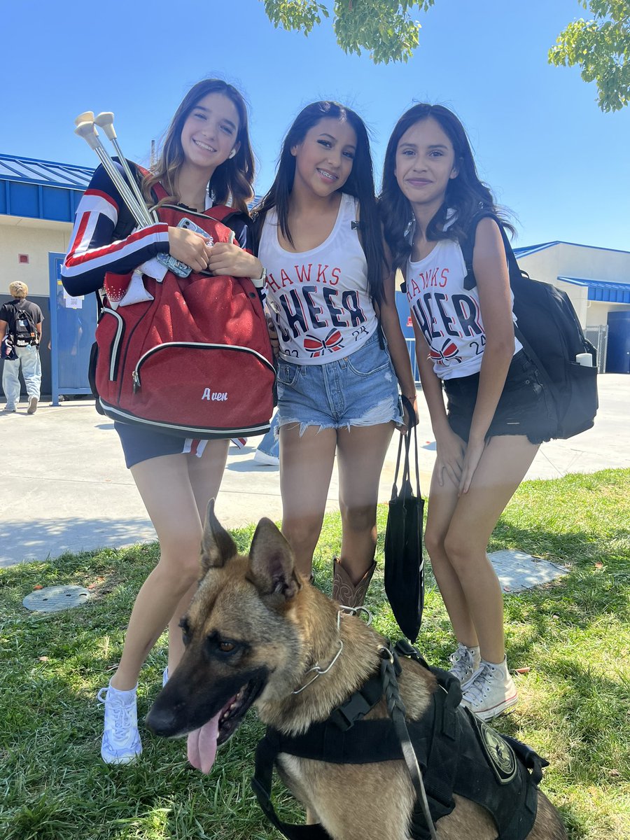 Hanging out with the <a href="/CitrusHillHawks/">Citrus Hill HS Hawks</a> cheer team as we gear up for our first home game of the season.