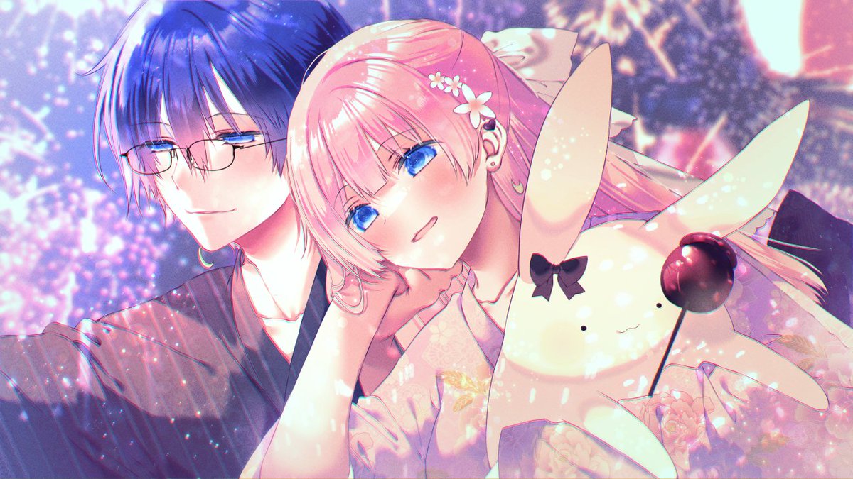 「せんゆい.°ʚ(*˘︶˘*)ɞ°.。.:*花火.°ʚ(*˘︶˘*)ɞ°.。.:*」|むーのイラスト