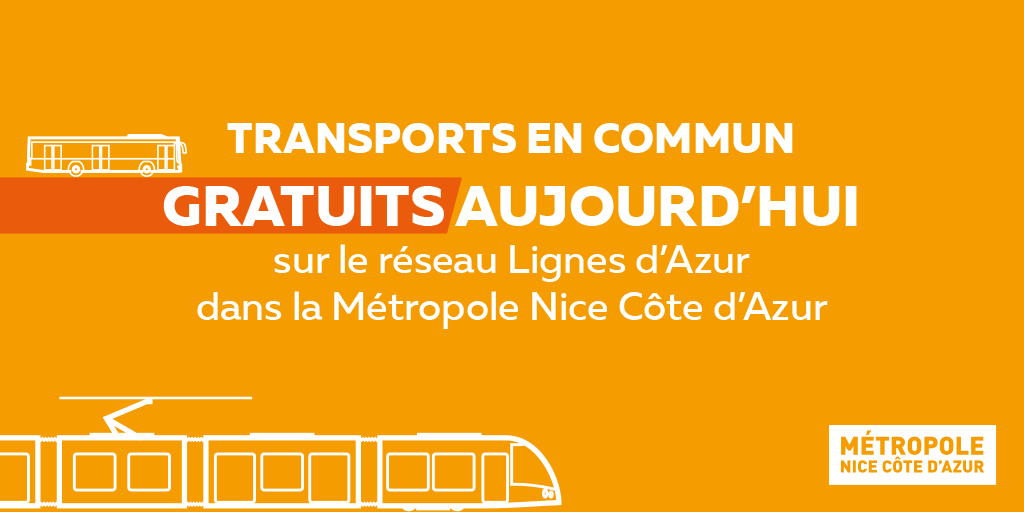 VilledeNice's tweet image. ⚠️ Fin de l'alerte #picpollution ⚠️

🚍🚊🅿️ La @MetropoleNCA maintient la gratuité du transport collectif sur l’intégralité du réseau @lignesdazur jusqu'à samedi matin.

👉 nicecotedazur.org/actualites/ale…

#NiceCotedAzur