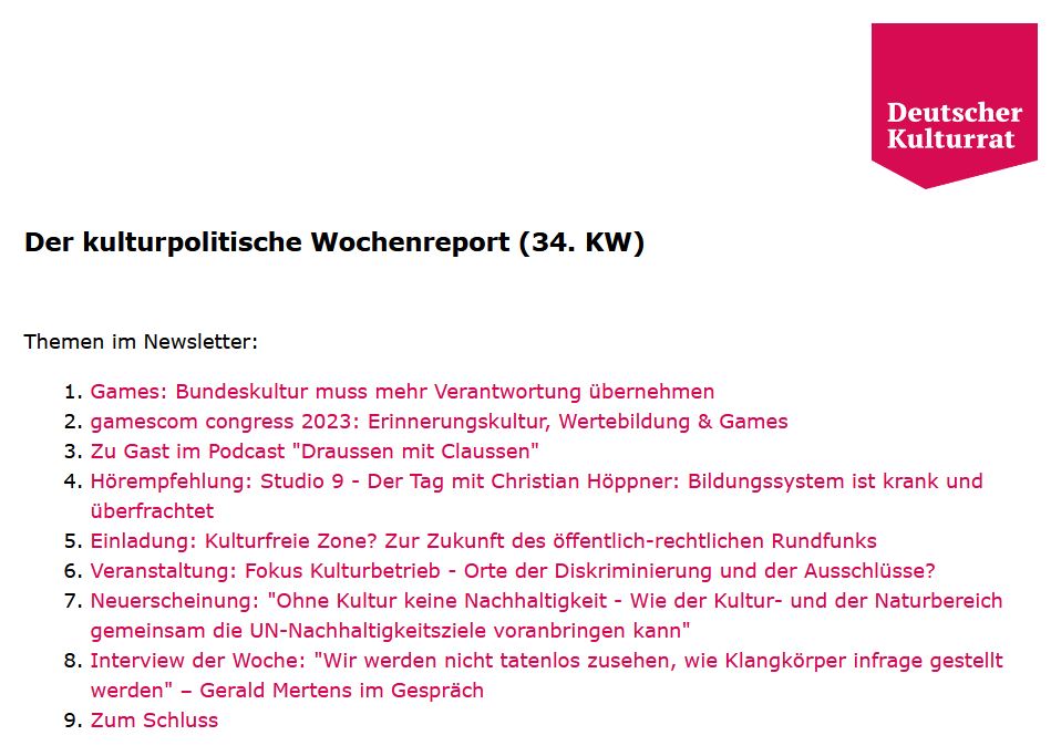 Deutscher Kulturrat tweet media