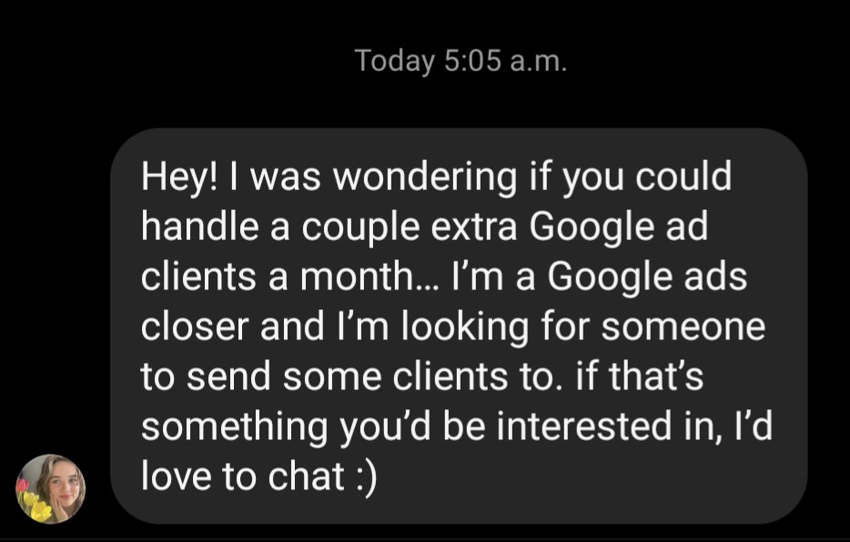 WTH is a 'Google Ads closer'?!? I know it's a scam but JEEZ it's a new one 🥴 At least she's not trying to sell me a Project Management Certificate program?