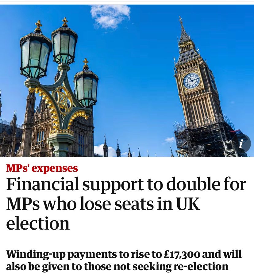 Eyeswideopen69's tweet photo. The final insult.

At every step the Tories have been rewarded for their failure.

See Johnson’s newspaper contract and stately home, his and Truss’ Honours’ Lists, and now this.

It’s utterly nauseating. https://t.co/7JVIFHLLIe