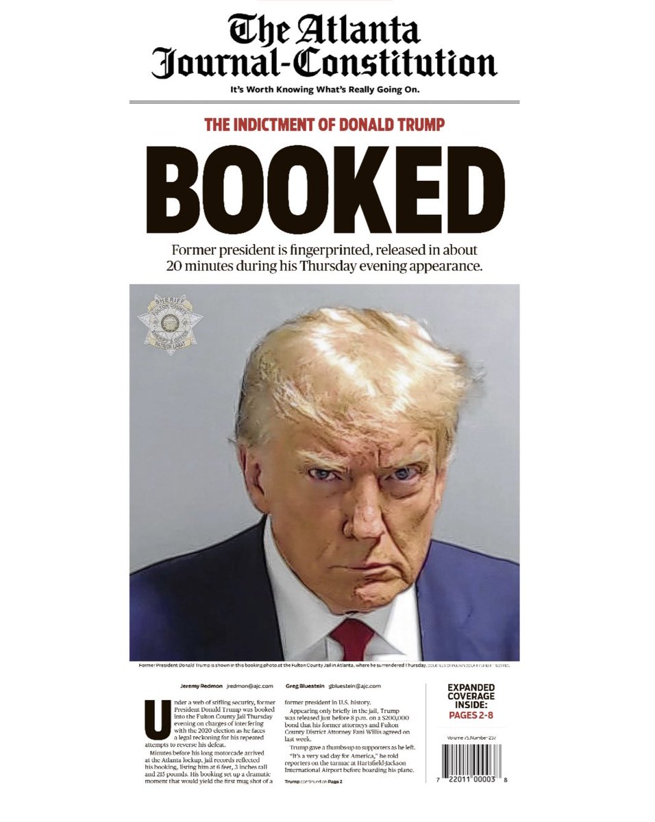 AnnaBower's tweet photo. The front page of The Atlanta Journal-Constitution this morning. https://t.co/RuPrLUTfwy