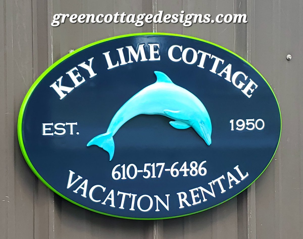 cottage_green's tweet image. #KeyLime #vacationrentalsign #AddressSign greencottagedesigns.com