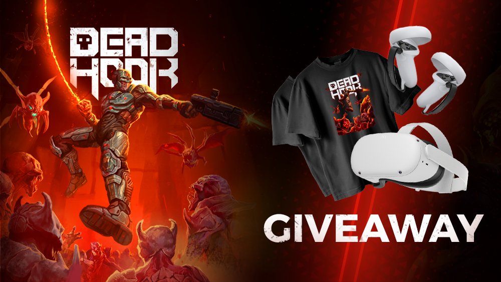 DeadHookVR's tweet photo. 🎉 Enter the Dead Hook Giveaway for a chance to win fantastic prizes! 🎮🏆

Hurry, the giveaway ends in 2 weeks on September 8th. To enter, just follow this link: https://t.co/zqY2GkQ4WG https://t.co/u4JkLqU70s
