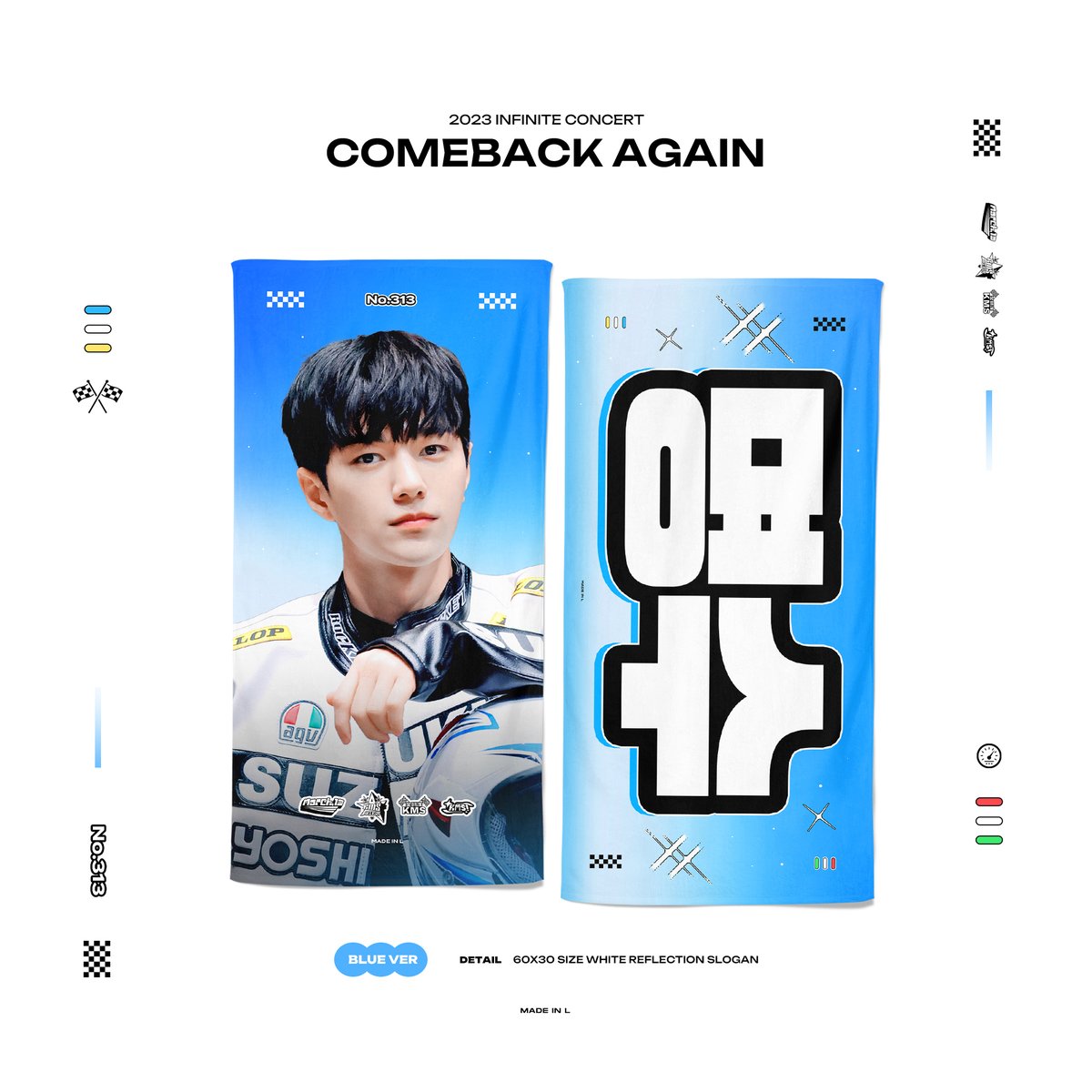 madeinL's tweet photo. 2023 INFINITE CONCERT <COMEBACK AGAIN> IN YOKOHAMA

🇯🇵 myungsoo cheering kit 
from. made in L 

- Red ver, Blue ver 各2000円
- 詳しい時間や場所は当日Twitterにてお知らせします。
- 先入金や予約は受け付けません。
- 売切れ次第終了です。

#엘 #명수 #김명수 #myungsoo 
#ミョンス #エル https://t.co/vrjmDy6ZdC