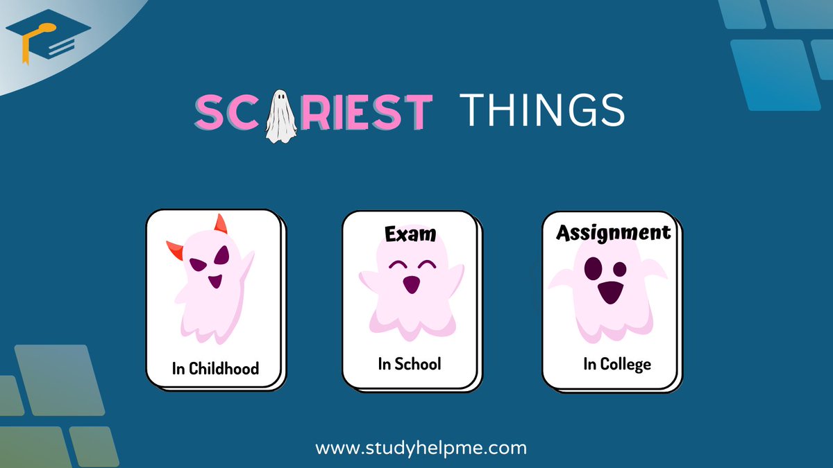 TheStudyhelpme's tweet photo. From Childhood Ghosts to School Exams, and College Assignments – The Evolution of Fear 👻📚😱

#assignmentfear #ghoststory #assignmentstress #studyhelpme #exams https://t.co/95lbm731yX