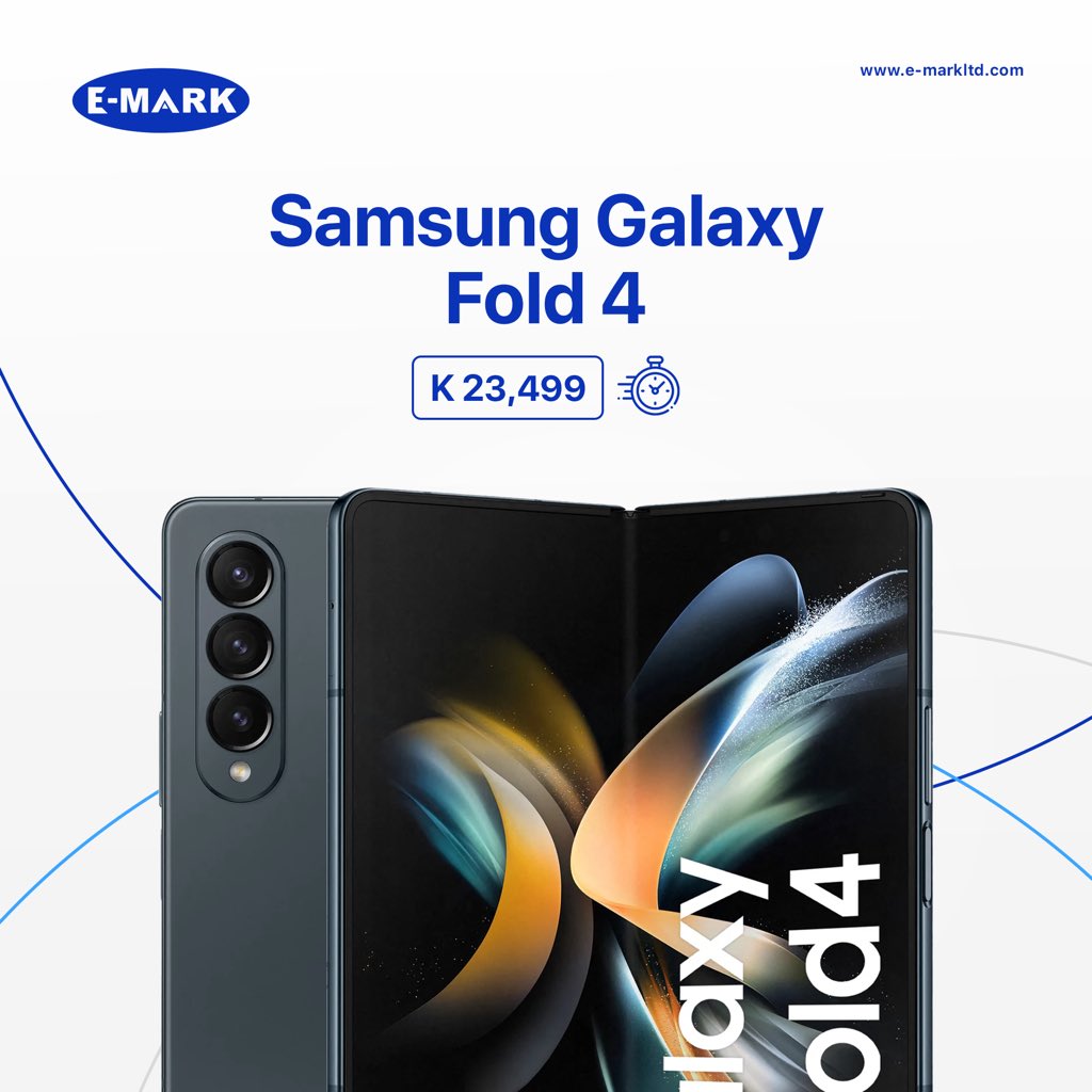 emarkzm's tweet photo. Massive Discounts!
Samsung Galaxy Fold 4
K23,499
Contact: 0973209820, 0968618222
#HappyHour
#samsungFold4
#ConnectingPeople https://t.co/i69owmqX0l