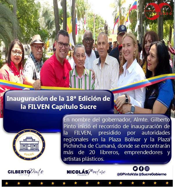 CovaRcovita's tweet photo. #Enterate La Dra. Rosa Cova, Presidenta del Museo Antonio José de Sucre participó en la inauguración de la 18° Edición de la FILVEN Capítulo Sucre. #NicolasMaduro #GilbertoPinto #LuisSifontes #DiosdadoCabello #RosaCova #MuseoGma #Jllandaeta https://t.co/pxU8x5afE9