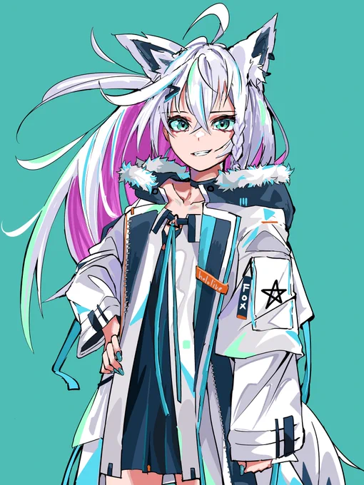インナーカラー妄想個人的にいっぱいしゅき#絵フブキ 
