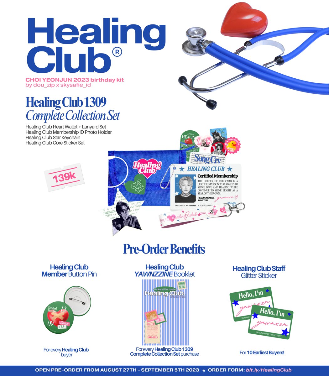 skysafie_id's tweet photo. ☆ HEALING CLUB ☆ 
CATALOGUE RELEASE ☆

             interest check! 

choi yeonjun 2023 birthday kit 💭🩹
by @dou_zip &amp; @skysafie_id

🗓️ pre-order 27 august, 10 am ☆
[ drop @ if you are interested!! ] https://t.co/fFIhn6Ptjp