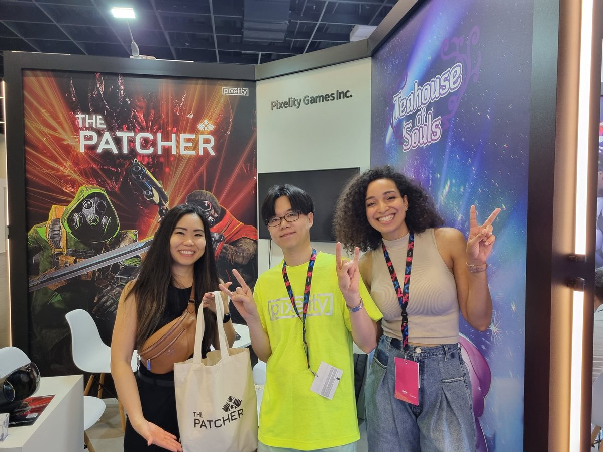 Pixelity_Inc's tweet photo. @CasandChary visited us to play our games!
#casandchary #pixelity #vrgames #gamescom2023 #köln #kolnmesse #thepatcher #teahouseofsouls https://t.co/ykgjiyRoRU