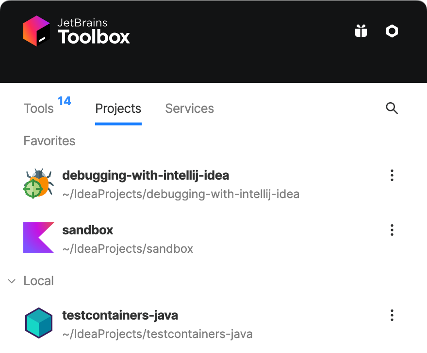 antonarhipov's tweet photo. #intellij tip: Adding icon.png to the .idea directory of your project will display the icon in Toolbox, the project header, and the frame-switching dialog. Lovin' it! ;) https://t.co/Xq4irHfg41