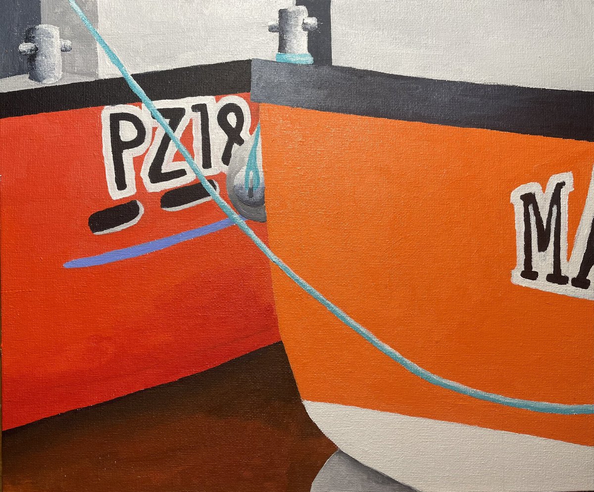 Finally finished this pair. Hopefully for sale at next months exhibition at the Fishermans Rest, Newlyn. @penleelifeboat @thefishmish @Sprat_BM @spurdog1916 @AliceHole @alisonfishmish @alpinoservices @StevensonNewlyn @SimonRouncefie1 @ThroughTheGaps