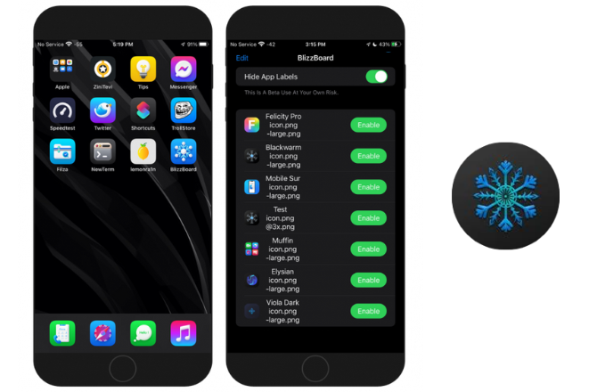 Cydia2Official's tweet image. BlizzardBoard ❄️ - [UPDATED].

- Icon theming engine - KFD
- Support iOS 16.2 - 16.5 &amp;amp; 16.6b1.

Download IPA: cydia2.com/kfd-jailbreak/

#iOS162 #BlizzardBoard #KFD #nojailbreak #IOS166beta1 #iOS165