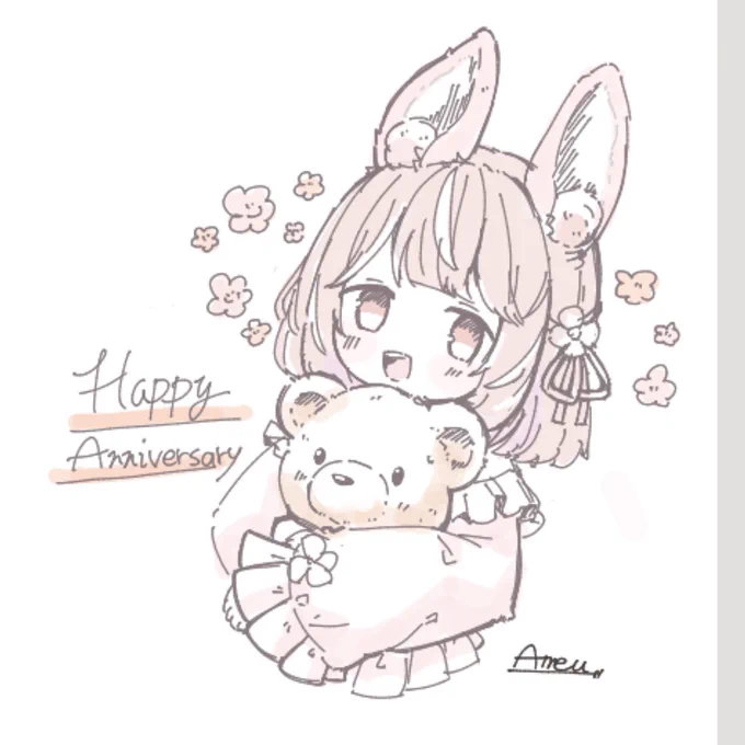 しぇりーさんのお祝い絵チャで描かせて頂きました