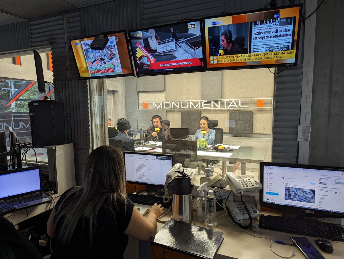 En minutos más, el jefe de la #moeuepy23 <a href="/GabrielMatoA/">Gabriel Mato Adrover</a> participará del programa “Va con Onda” por la <a href="/AM_1080/">Monumental AM 1080</a> con <a href="/LuisBareiro/">Luis Bareiro</a>. Conversarán acerca del informe final y el conversatorio sobre las recomendaciones de la misión.