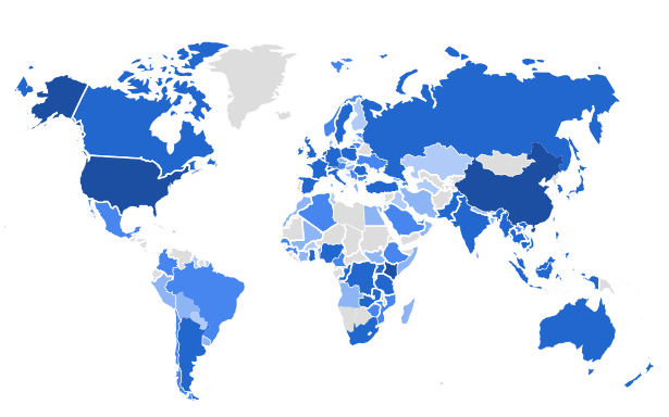 This year, HeptaPay has processed a transaction from almost every country in the world into East Africa.