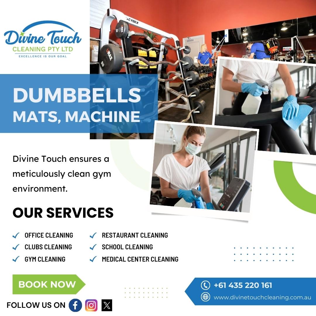 _divine_touch's tweet photo. Maintaining a pristine gym environment is our top priority. Our commitment to your well-being extends beyond your fitness journey; it's about your health and peace of mind.
#divinetouch #cleaningservices #cleaningdeals #SpotlessSpace #ProfessionalCleaners #CleanLiving https://t.co/hBs8nuTxDs