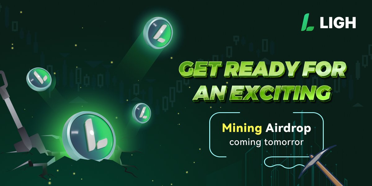 lighex's tweet photo. 🚀 Get ready for an exciting Mining Airdrop coming tomorrow 🚀

🔥 Tomorrow, we're launching a special airdrop where you can earn rewards by mining for 7 consecutive days. 
Join our Announcement channel for details: https://t.co/Aido5kSS6m https://t.co/fHm9CSXtTp