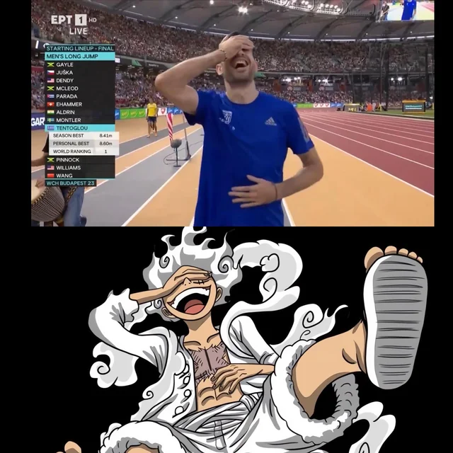 OPWiki_Adm's tweet photo. #ONEPIECE
El atleta olímpico griego Miltiadis Tentoglu se presentó en las últimas olimpiadas con la pose del gear 2, confirmando más adelante que la referencia fue aposta.

Pues..... ¿lo ha vuelto a hacer? https://t.co/1O8hyk8qOZ