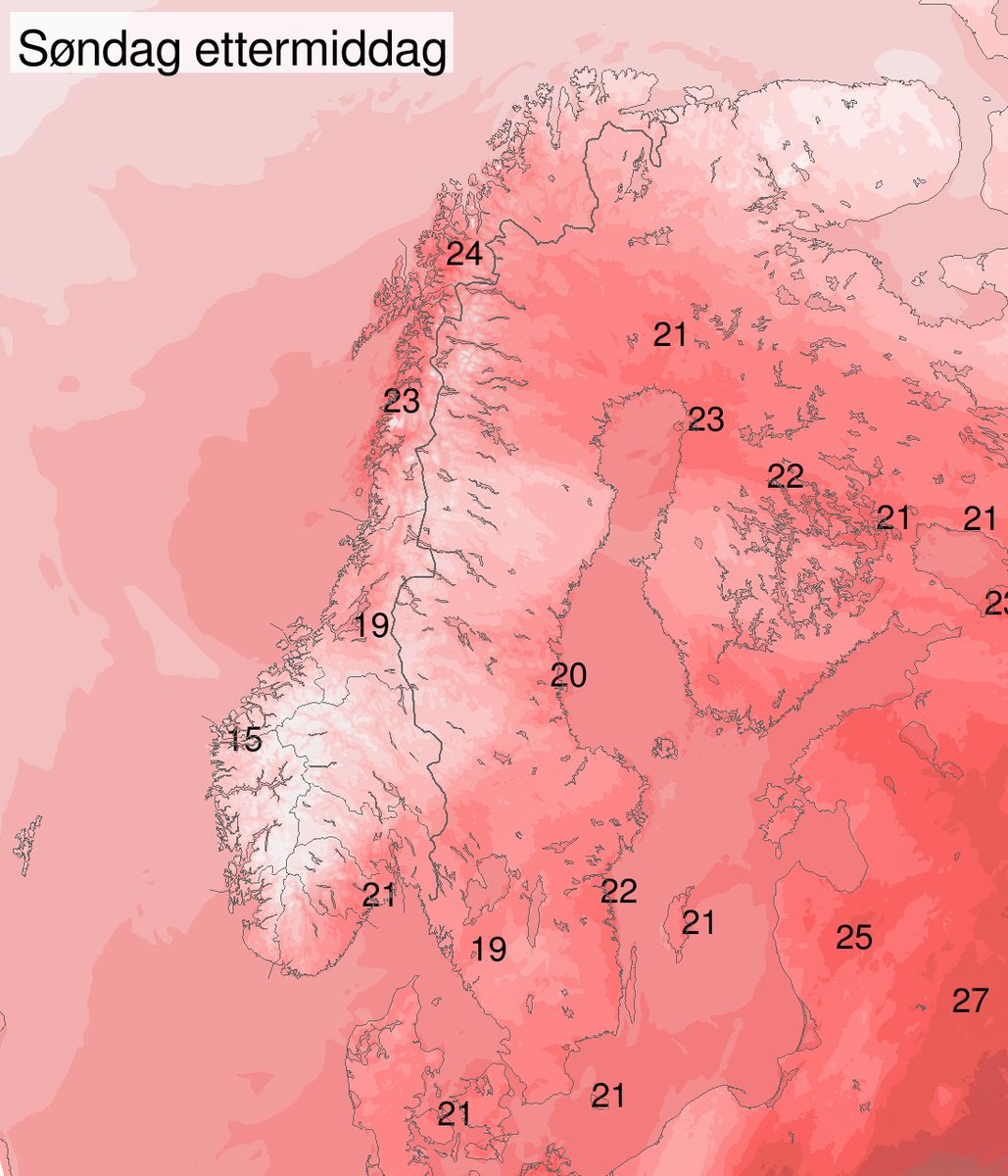 Det kan virke som at sommeren aldri tar slutt i Nord-Norge 🤔 

🌡️Til søndag kan Nordland og Troms få Skandinavias høyeste temperaturer! Neste uke blir det noe kjøligere, men høstværet er ingen steder å se 👀