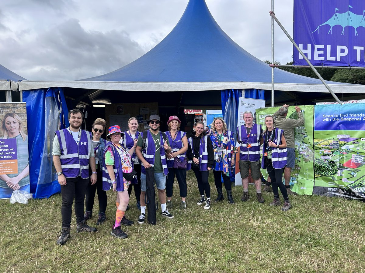 Day two for our @changegrowlive team at @Creamfields providing harm reduction across the festival site