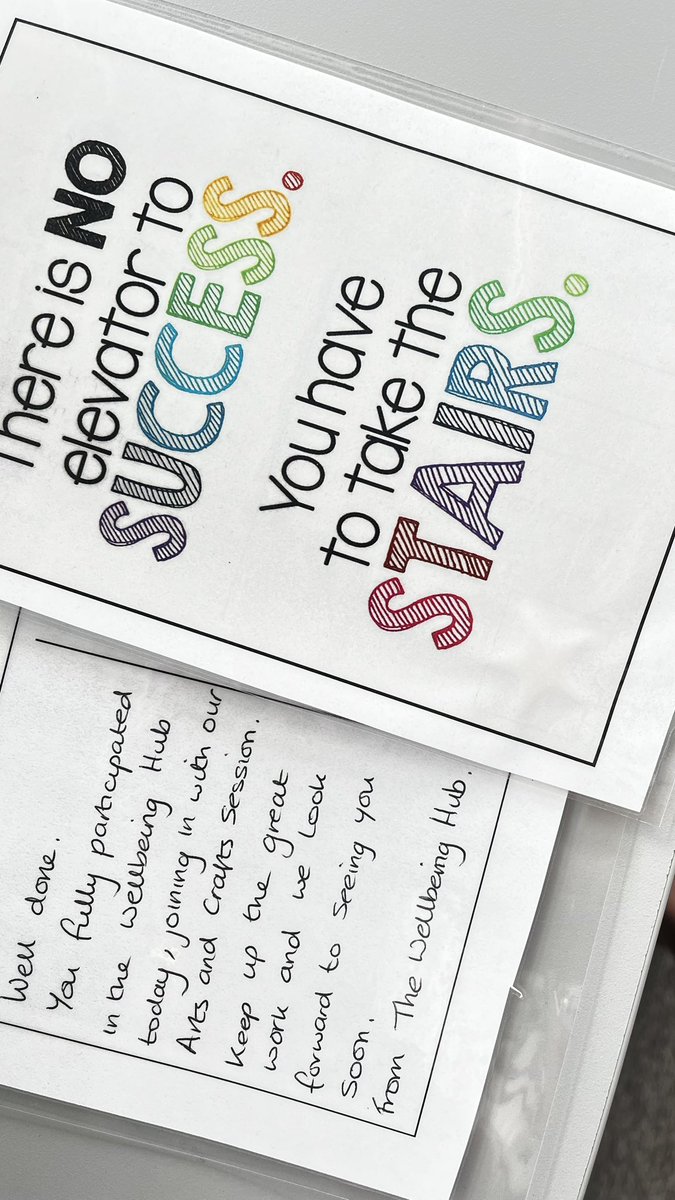 We love sending pupils home with a wee note to say well done. We think it’s so important to celebrate some really big achievements today; coming to school can be hard- we know 🙂! <a href="/CastlebraeCCC/">Castlebrae</a>