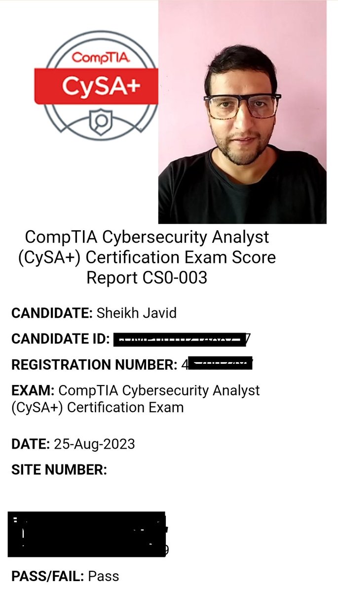 imsrjcse's tweet image. I am happy to have done CompTIA CYSA+ Exam. Thanks @CompTIA @CompTIAIndia @CompTIA_EMEA and @NetComLearning  for your support and motivation. #netcom #CompTIA