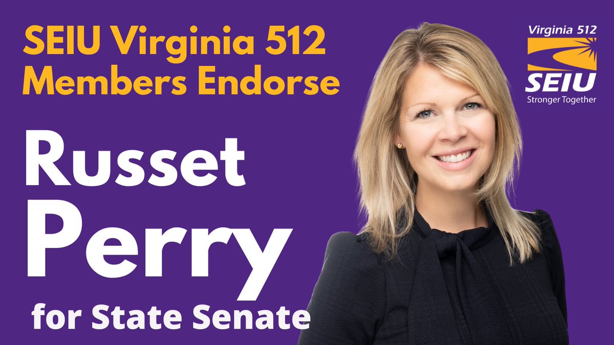 Working families need elected officials who will fight for good union jobs, family-sustaining wages, quality health care, affordable child care, and thriving communities. That’s why the essential workers of @SEIU are proud to endorse @RussetPerry!