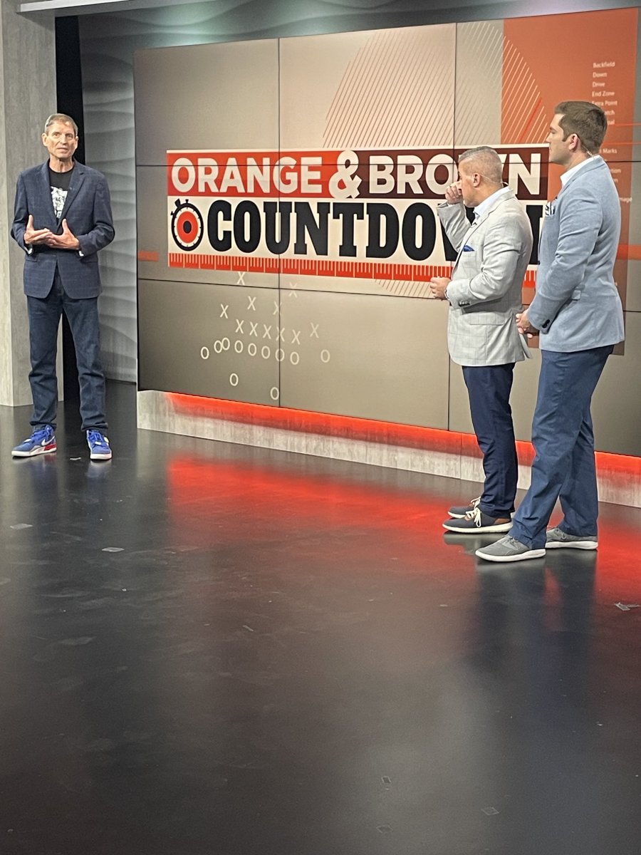 Great Morning getting back yesterday with my Fox Brothers ⁦@fox8news⁩ as a new Browns Season Approaches 🏈 #UMatter Go #Browns